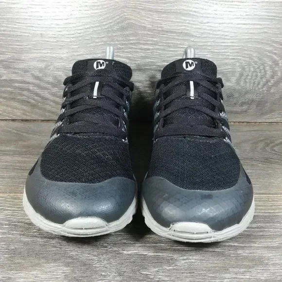 Merrell Bare Access Ultra Black Silver Running Shoes (J559582) Women's 8.5 - Picture 2 of 8